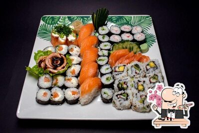 Sushi é um popular cozinha originário do Japão