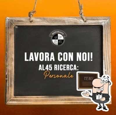 Il menu sulla lavagna elenca le opzioni possibili