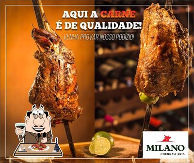 Há uma seleção de refeições para os amantes da carne