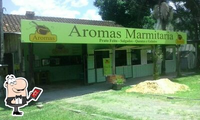 Você pode espairecer no exterior Aromas Marmitaria