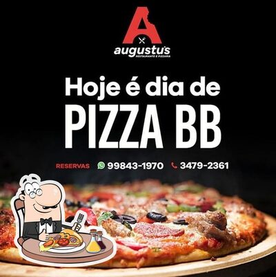 Experimente pizza no augustu's bar