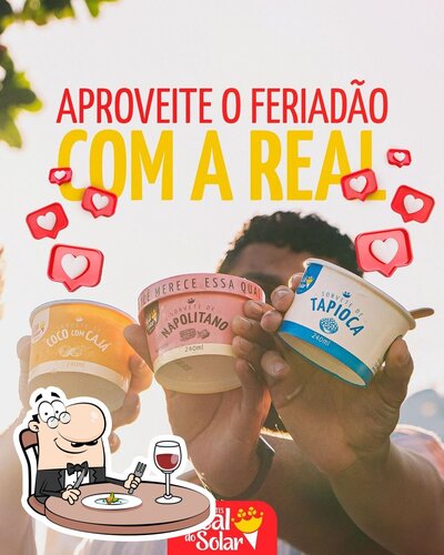Comida em Sorvetes Real - Praia do Forte