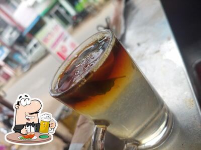 Enjoy a pint of light or dark beer