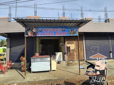 You can get some fresh air outside DEEPAM COFFEE SHOP