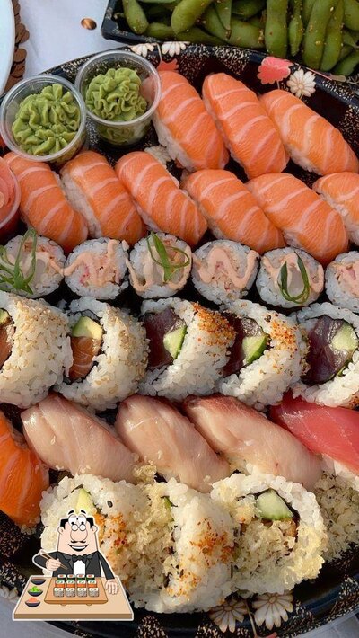 Sushi é um popular cozinha originário do Japão