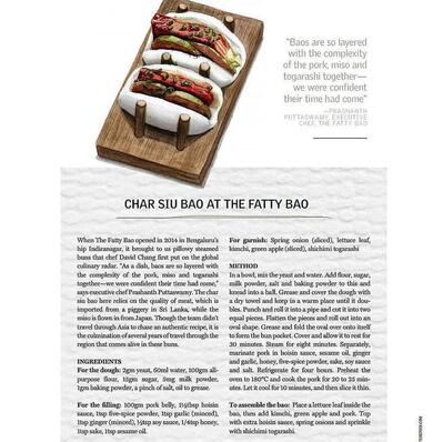The advertisement shows information about The Fatty Bao