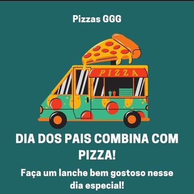 A publicidade apresenta informações sobre o Pizzas GGG Brasília DF