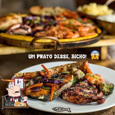 Escolha pratos de carne no O Pescador