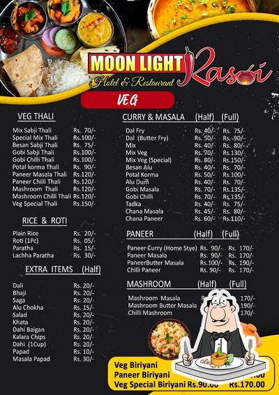 Meals at Moonlight Rasoi