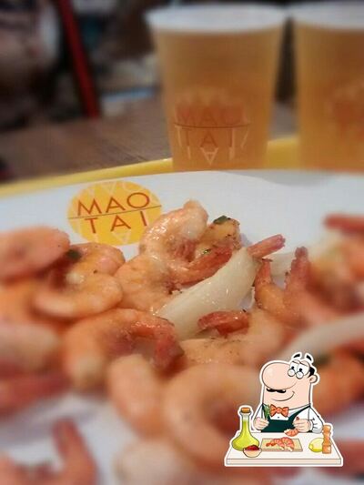 Os visitantes do Maotai podem experimentar diversos refeições de frutos do mar