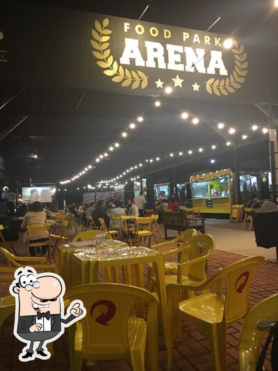 O interior do Food Park Arena