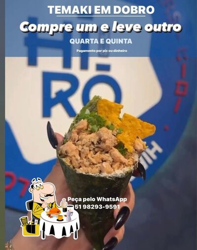 Comida em Hīrō Sushi