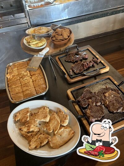 Peça pratos de carne no Frigideira Bar, Restaurante e pizzaria