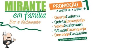 O Mirante Bar e Restaurante tem seu próprio respresentação visual