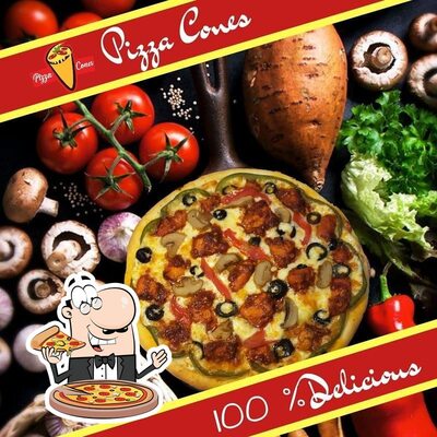 At Pizza Cones, you can order pizza