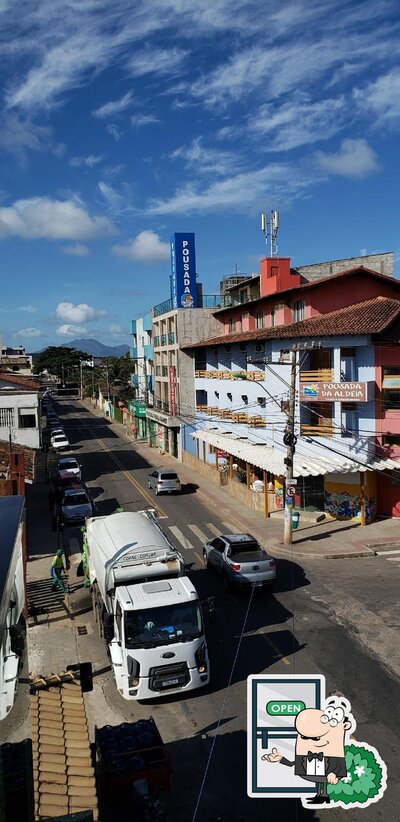 Você pode espairecer no na área externa do Varandas Da Praia