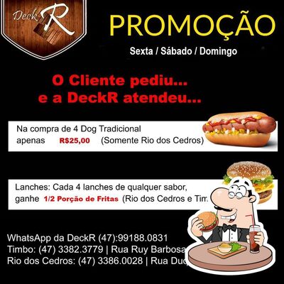 Deck Pizza provê uma variedade de opções para os amantes dos hambúrgueres