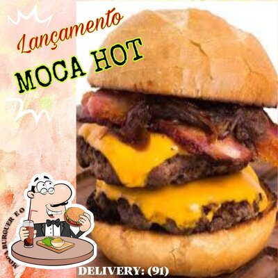 Delicie-se com um hambúrguer no Moca Burguer
