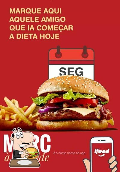 Peça um hambúrguer no Marc a vontade