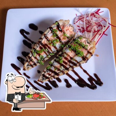 Kazoku serve uma seleção de refeições de frutos do mar