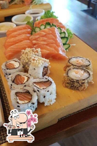 No Japa B, você pode provar sushi