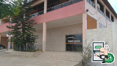 Você pode espairecer no na área externa do Restaurante e Pousada Horizonte