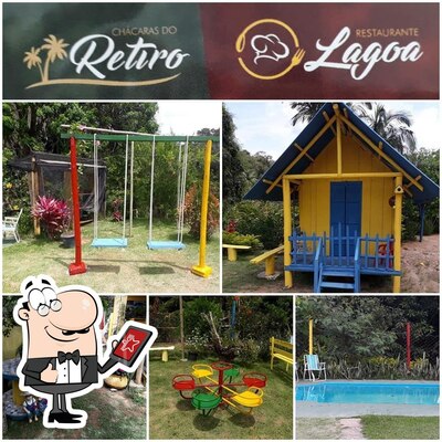 Você pode espairecer no na área externa do Restaurante da Lagoa
