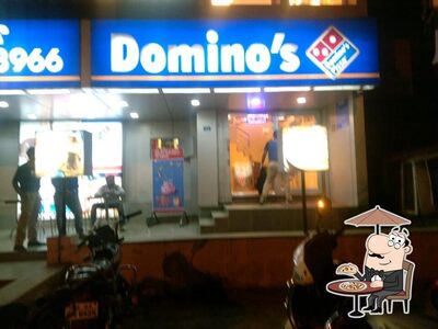You can get some fresh air outside Domino's Pizza