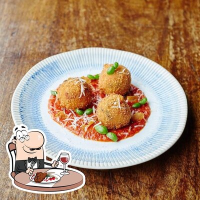 Order meat dishes at Jamie Oliver Kitchen