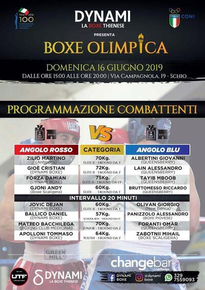 La pubblicità mostra le informazioni su Change Bar Schio