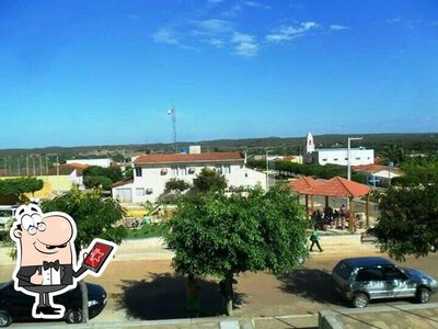 Desfrute da vista do exterior Wilson pizza