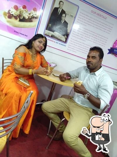 The interior of Baskin Robbins