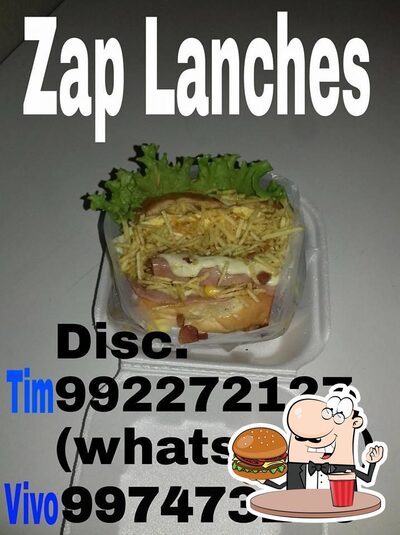 Consiga um hambúrguer no Zap Lanches e Pizzaria Itamarandiba MG