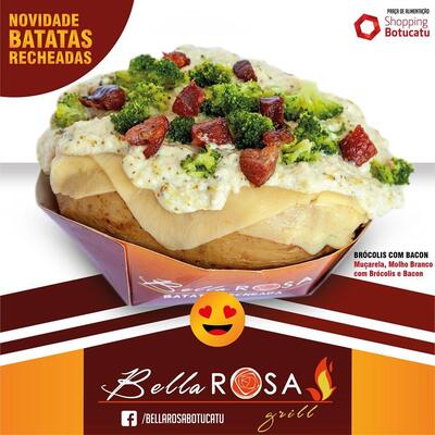 A publicidade apresenta informações sobre o Bella Rosa