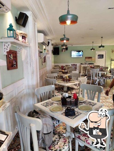 Take a seat at one of the tables at The Eatery Bakery & Cafe