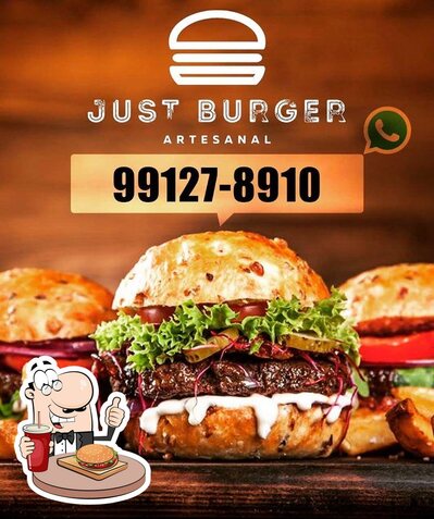 Delicie-se com um hambúrguer no Just Burger - Artesanal