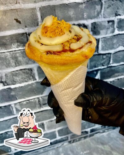 Pizza King Cone serve uma seleção de pratos doces