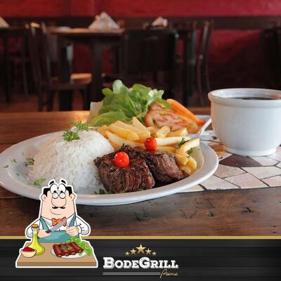Escolha refeições de carne do menu
