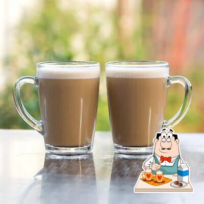 Enjoy a beverage at Dvaita Tea Cafe