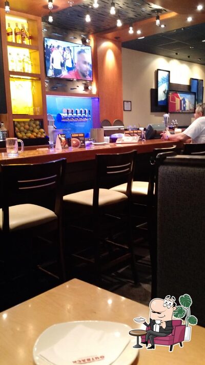 O interior do Outback Steakhouse