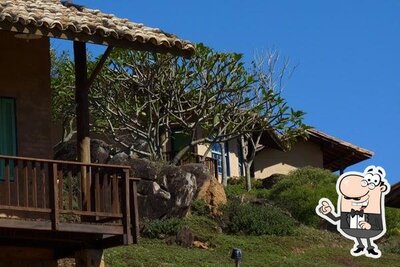Você pode espairecer no exterior Cafezal em Flor - Turismo e Cafés Especiais