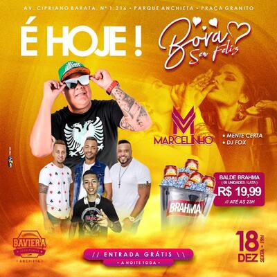 A publicidade apresenta informações sobre o Baviera Anchieta