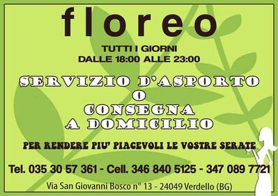La pubblicità contiene informazioni su Flo’ Ciseranoo