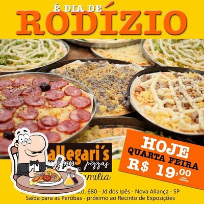 Escolha pizza no Callegaris Pizzas