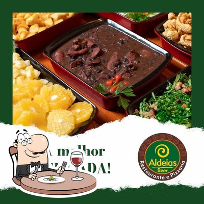 Platos en Aldeia's Beer