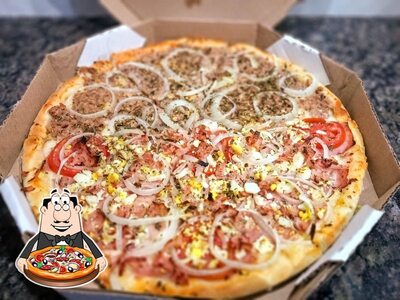Escolha pizza no Pizzaria Mari