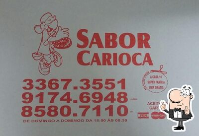A representação gráfica da marca do Sabor Carioca