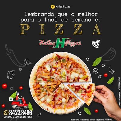 A publicidade mostra informações sobre o Página "Halley Joinville Vila Nova" Joinville SC