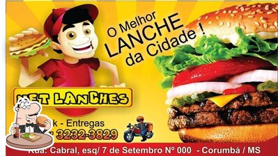 Delicie-se com um hambúrguer no Net Lanches