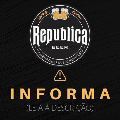 A publicidade apresenta informações sobre o Republica Beer